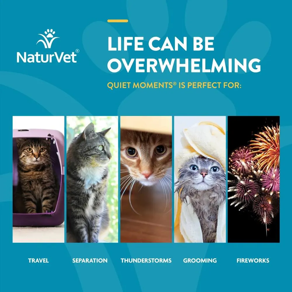 15% OFF: NaturVet Scoopables Quiet Moments Calming Aid Cat Supplement 5.5oz
