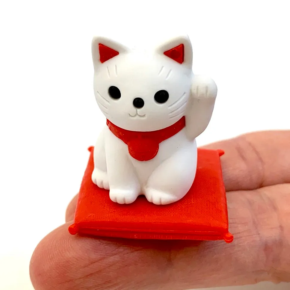 383461 IWAKO DOLL AND CAT ERASER CARD-SINGLE