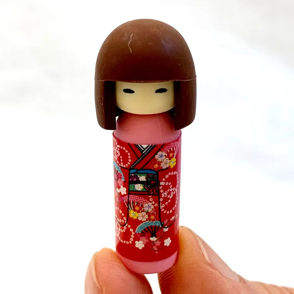 383461 IWAKO DOLL AND CAT ERASER CARD-SINGLE