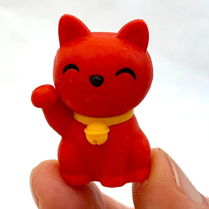383461 IWAKO DOLL AND CAT ERASER CARD-SINGLE