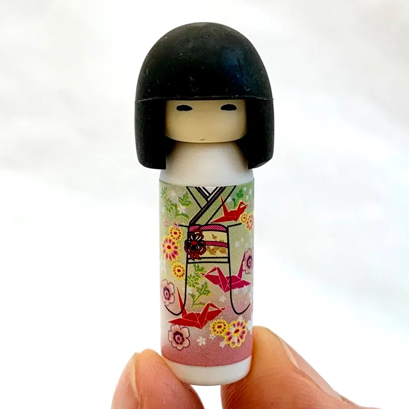 383461 IWAKO DOLL AND CAT ERASER CARD-SINGLE