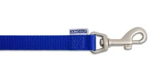 Ancol Viva Nylon Padded Snap Lead Blue 25mm X1m