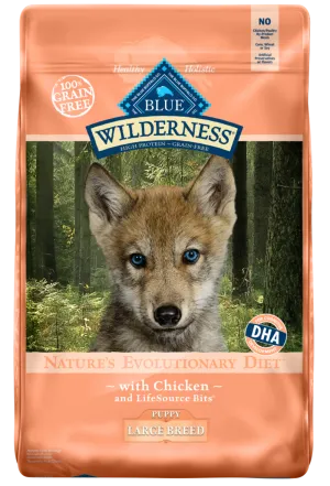 Blue Buffalo Wilderness Large Breed Puppy Grain-Free Chicken Recipe Dry Dog Food