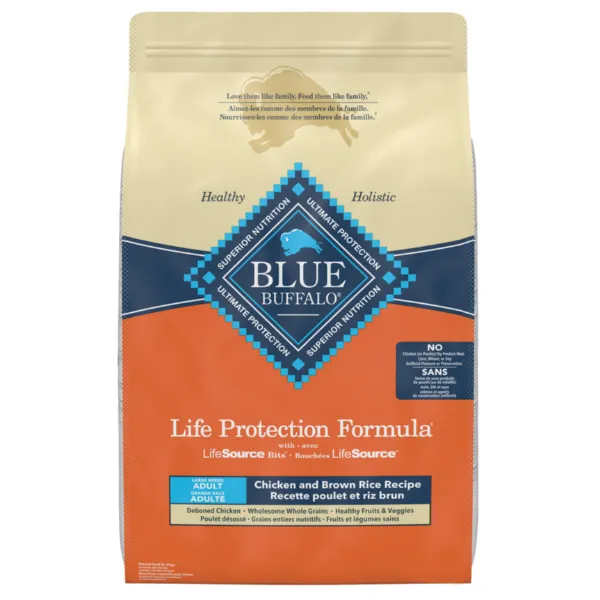 BLUE Life Protection Formula Large Breed Chicken & Brown Rice Recipe Dry Dog Food, 26lb