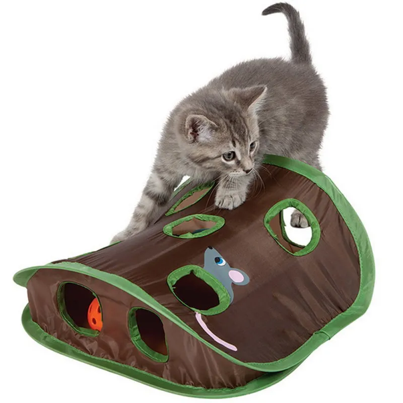 Cat Puzzle Nine Hole Mouse Hole Interactive Training Toys