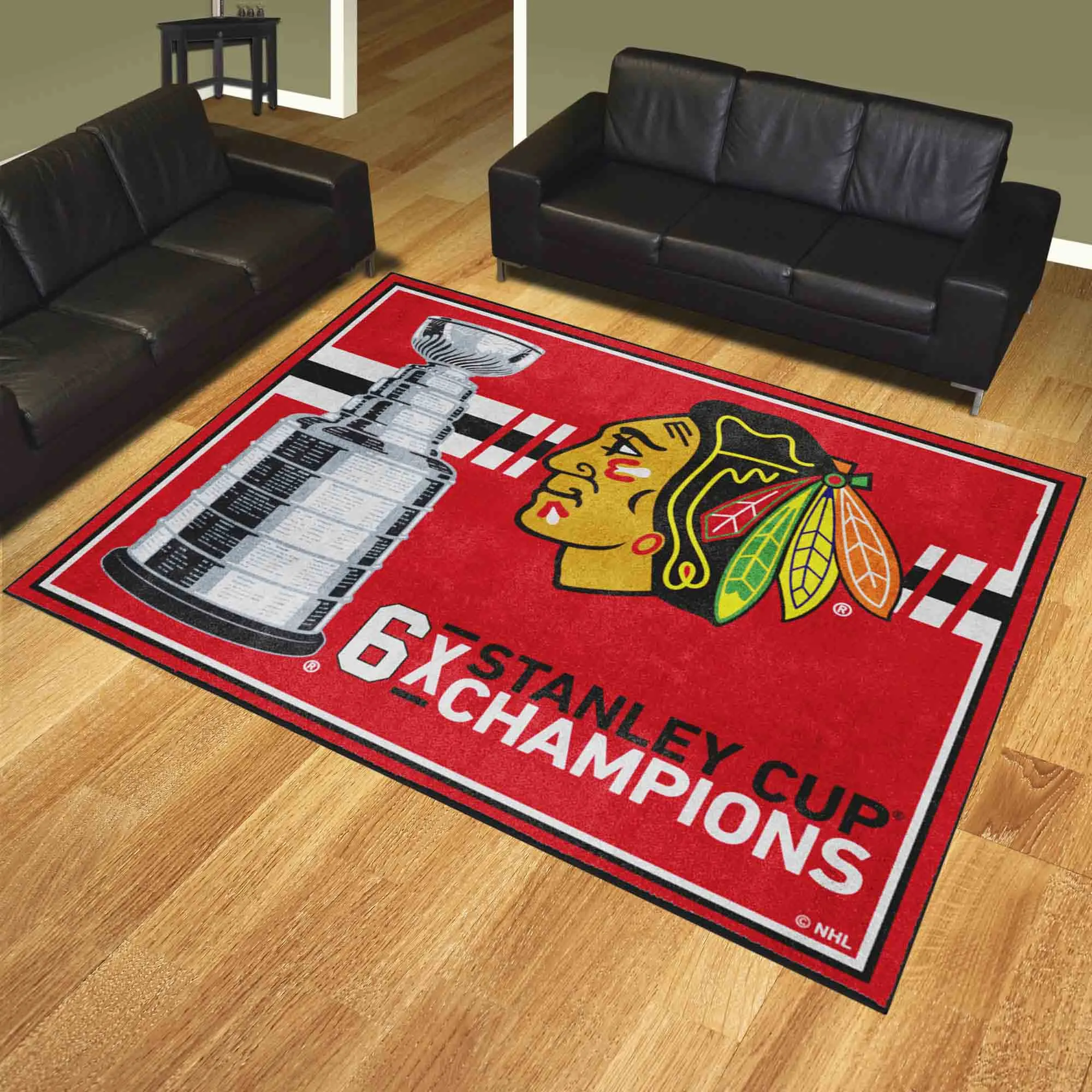 Chicago Blackhawks Dynasty 8ft. x 10ft. Plush Area Rug