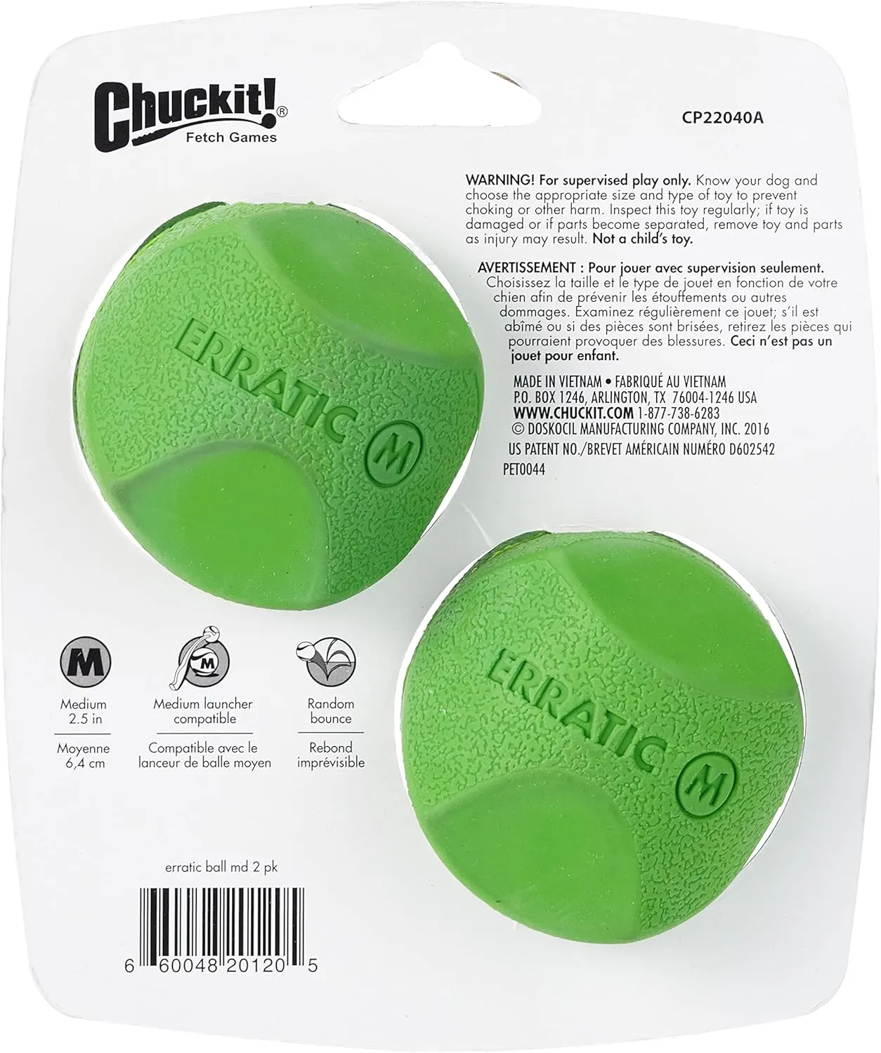 Chuckit Erratic Balls - 2 pack