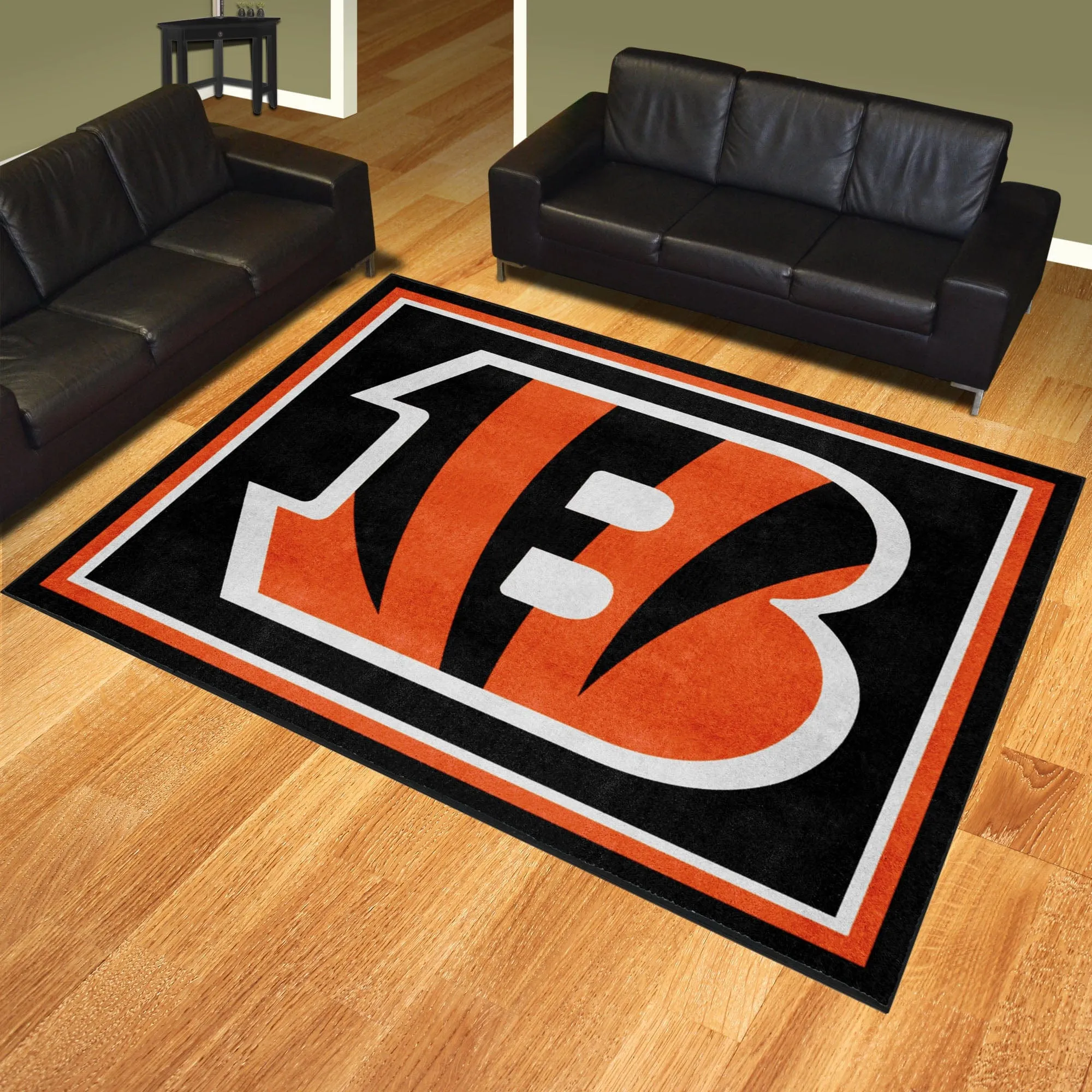 Cincinnati Bengals 8ft. x 10 ft. Plush Area Rug