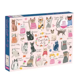 Cool Cats A-Z Jigsaw Puzzle Burmese Manx Norwegian 1000 Pieces