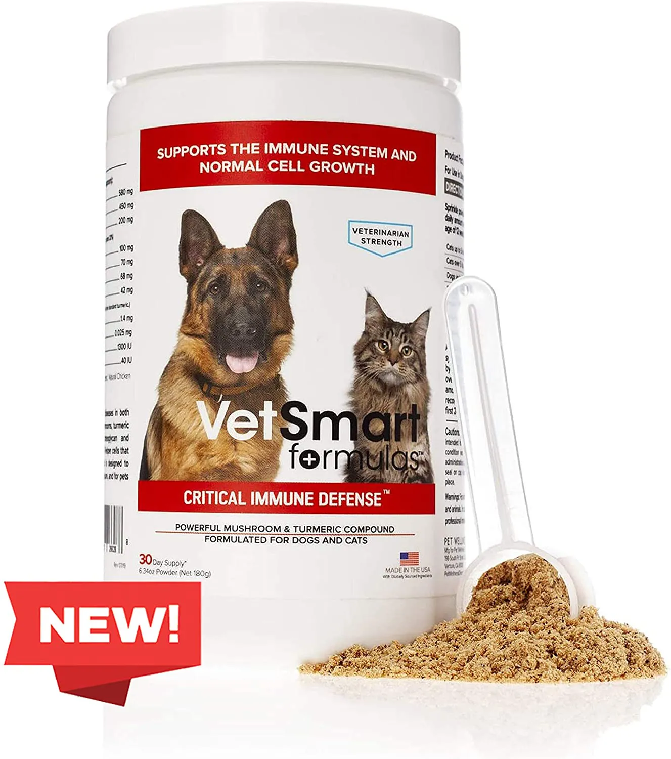 Critical Immune Defense for Dogs & Cats; Supports Normal Cell Growth