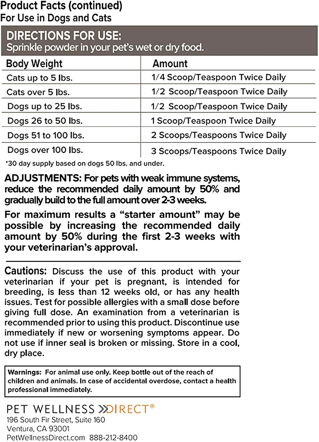 Critical Immune Defense for Dogs & Cats; Supports Normal Cell Growth