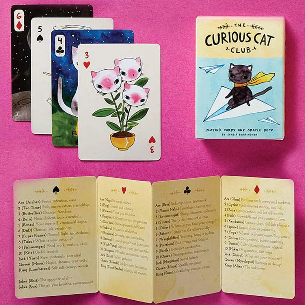Curious Cat Club Playing Cards & Oracle Deck
