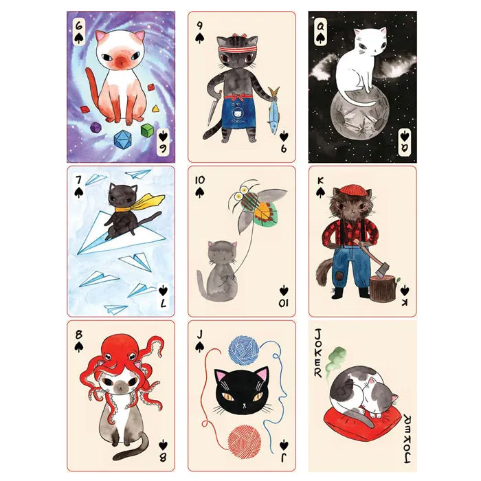 Curious Cat Club Playing Cards & Oracle Deck