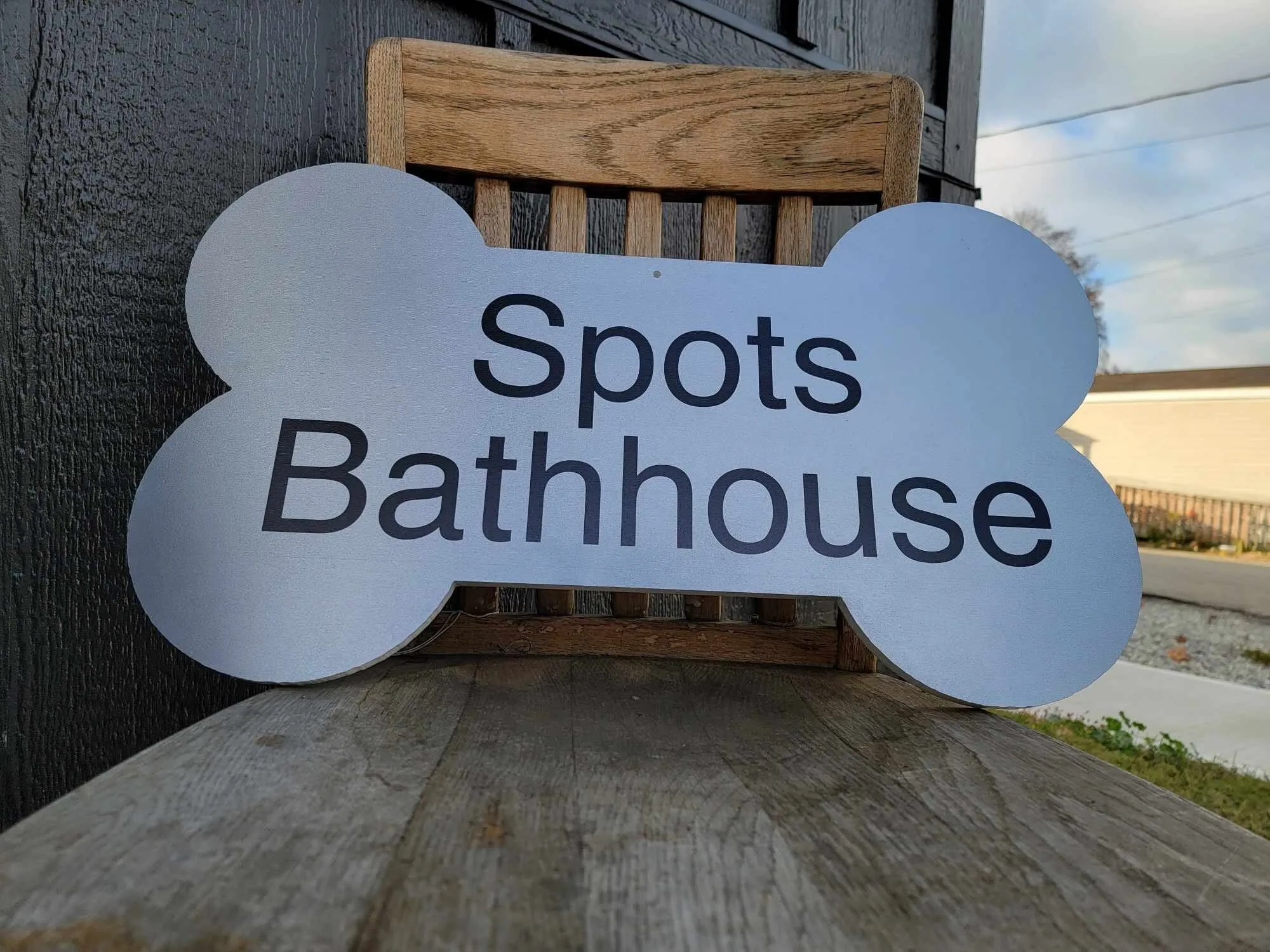 Custom Printed Sign Dog Bone Contour Weatherproof Sign pvc plastic smooth Personalized Ready for your Great for hanging or wall mounted