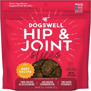 Dogswell Hip & Joint Beef Flavor Slices Treats for Dogs