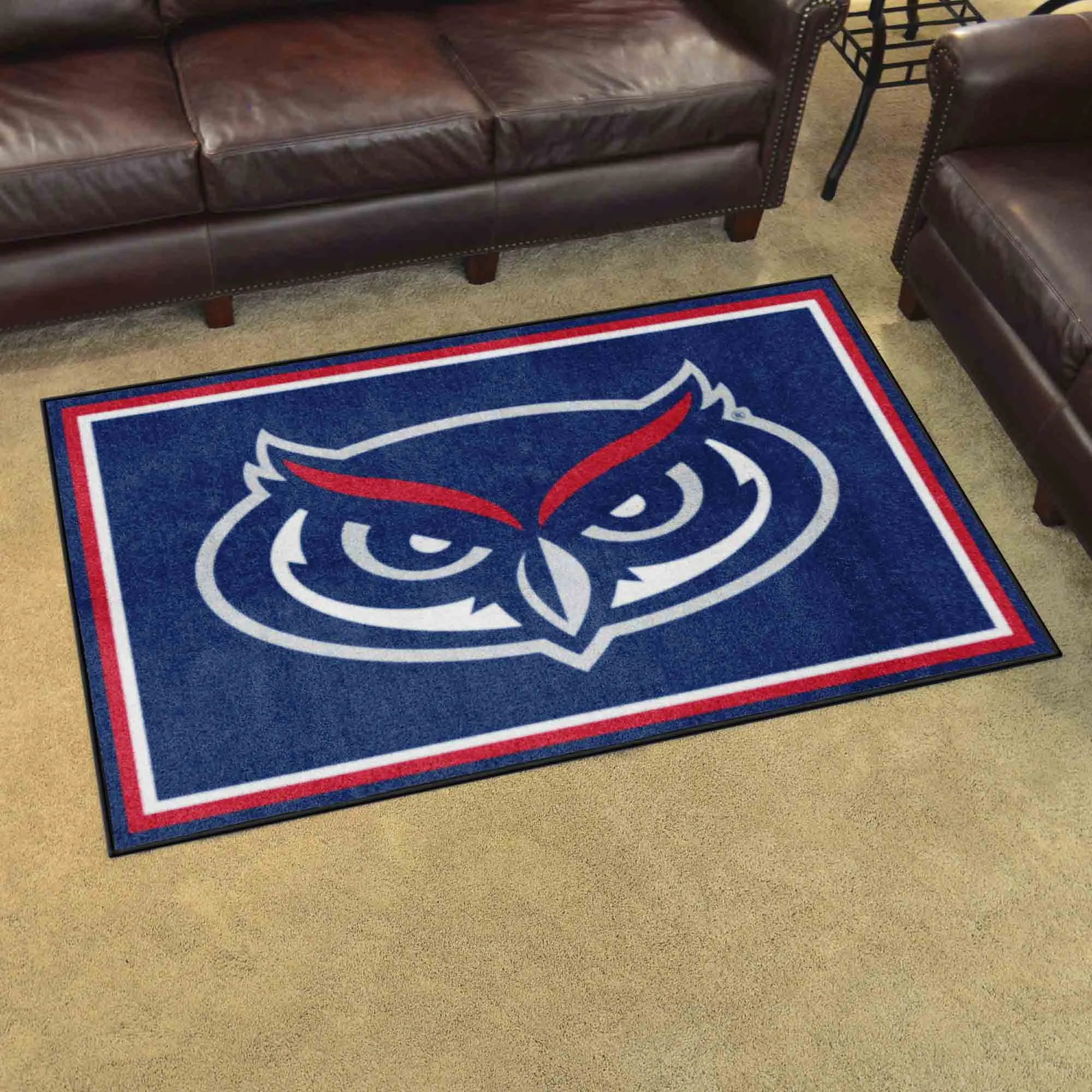 FAU Owls 4ft. x 6ft. Plush Area Rug