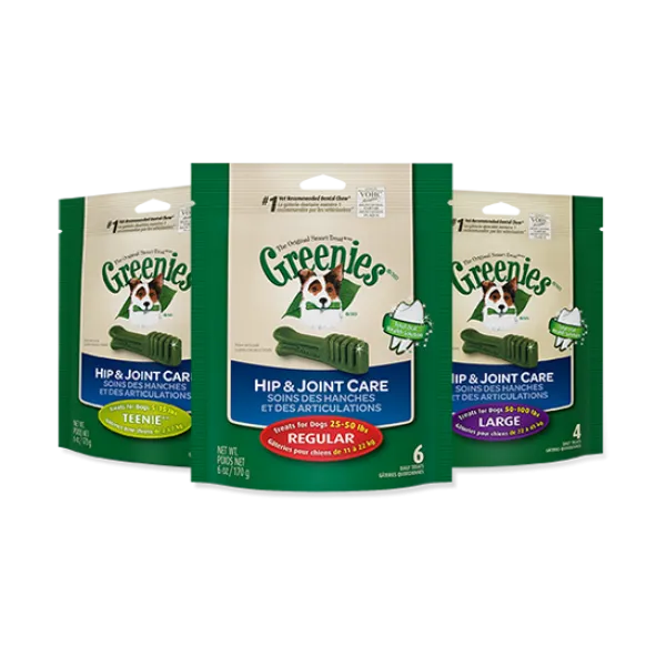 Greenies Hip & Joint Treats for Dogs; Available in a variety of sizes