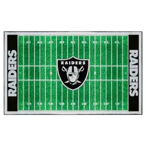 Las Vegas Raiders 6 ft. x 10 ft. Plush Area Rug
