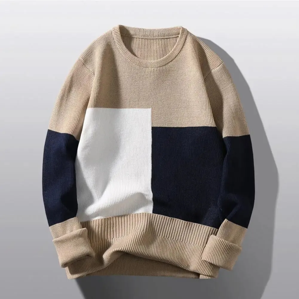 Men's Cozy Colorblock Sweaters