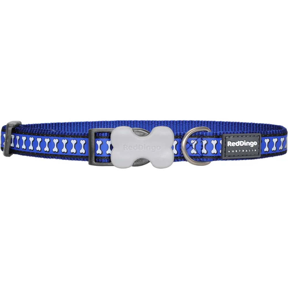 Red Dingo Reflective Dog Collar - Small