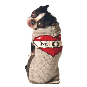 Tattoo Mom Hand Knit Wool Dog Sweater by Chilly Dog