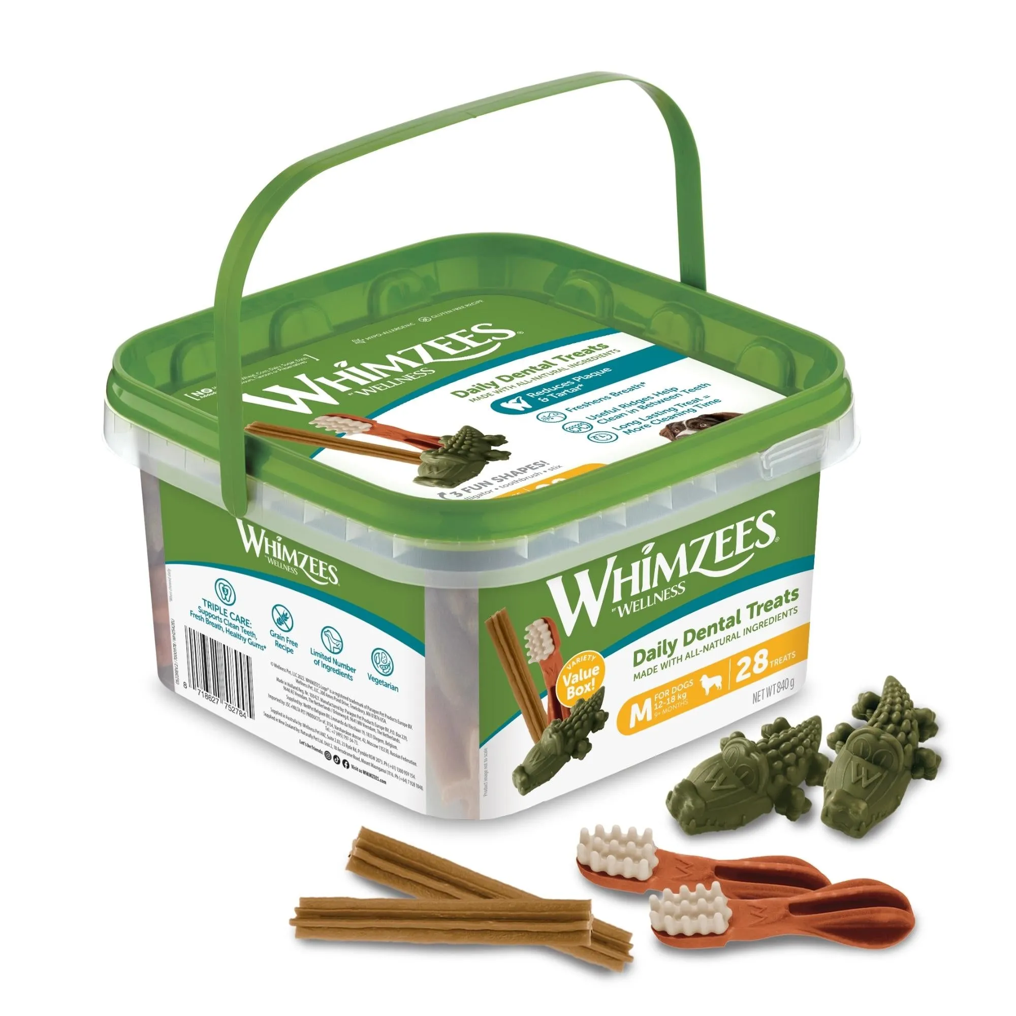 Whimzees Daily Dental Treats Variety Value Box