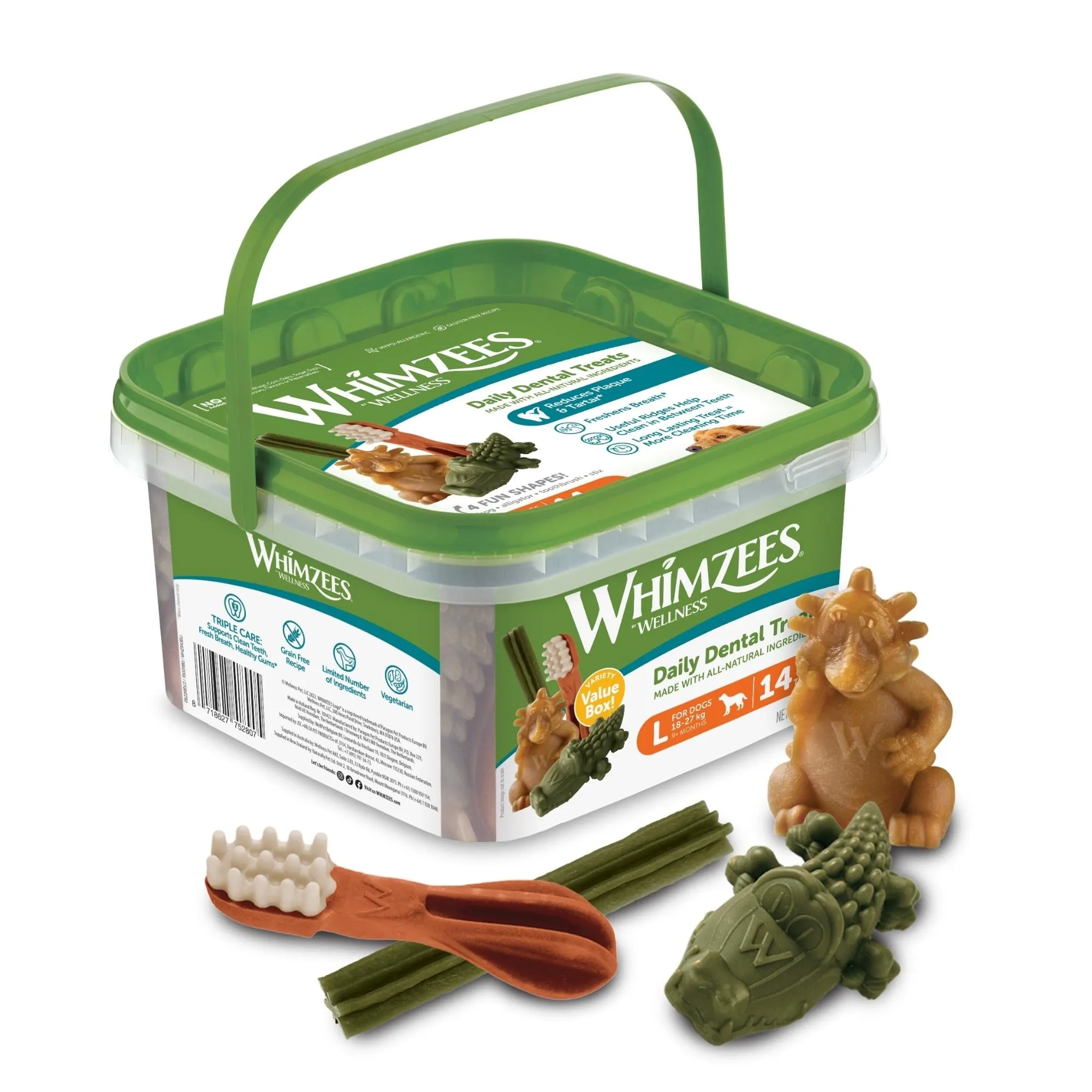 Whimzees Daily Dental Treats Variety Value Box