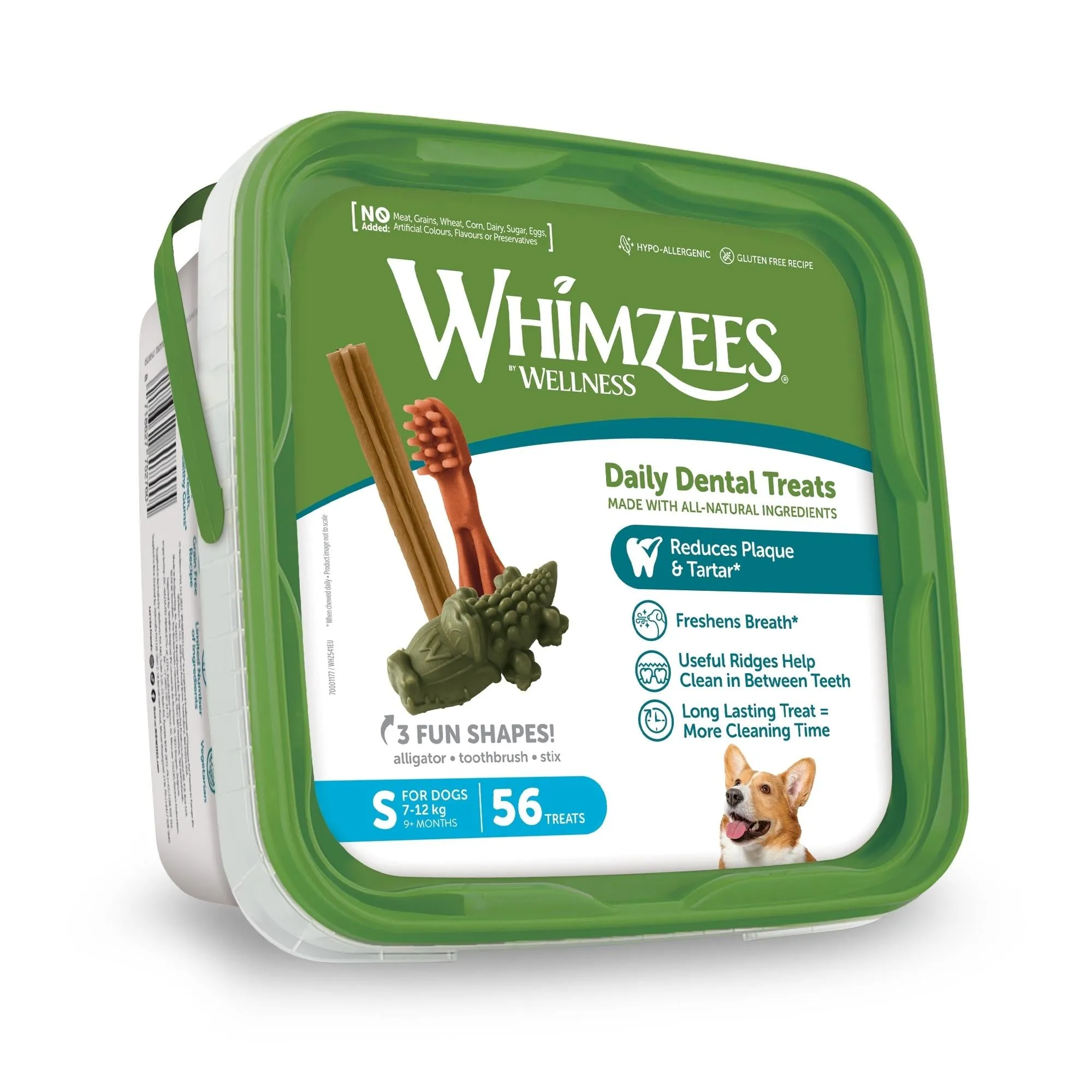 Whimzees Dog Dental Treats Variety Value Box Small 56 Pack