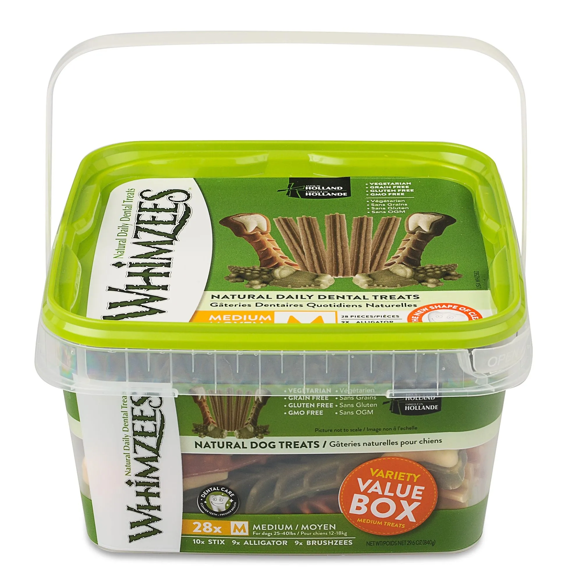 Whimzees  Variety Value Box Dental Dog Treat -