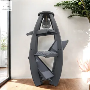 WLO® Gray Circular Modern Cat Tree