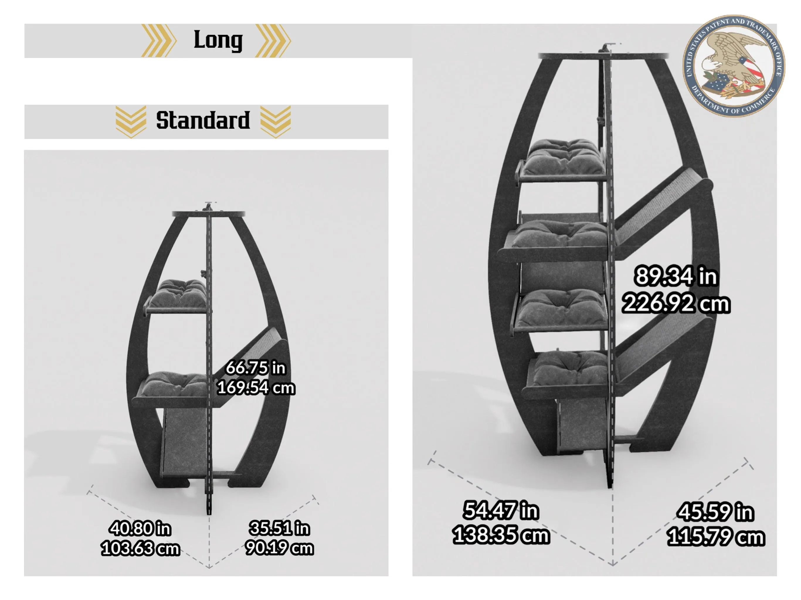 WLO® White Circular Modern Cat Tree