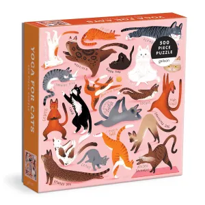 Yoga for Cats 500 Piece Jigsaw Puzzle