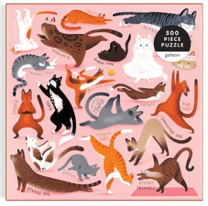 Yoga For Cats 500 Piece Puzzle
